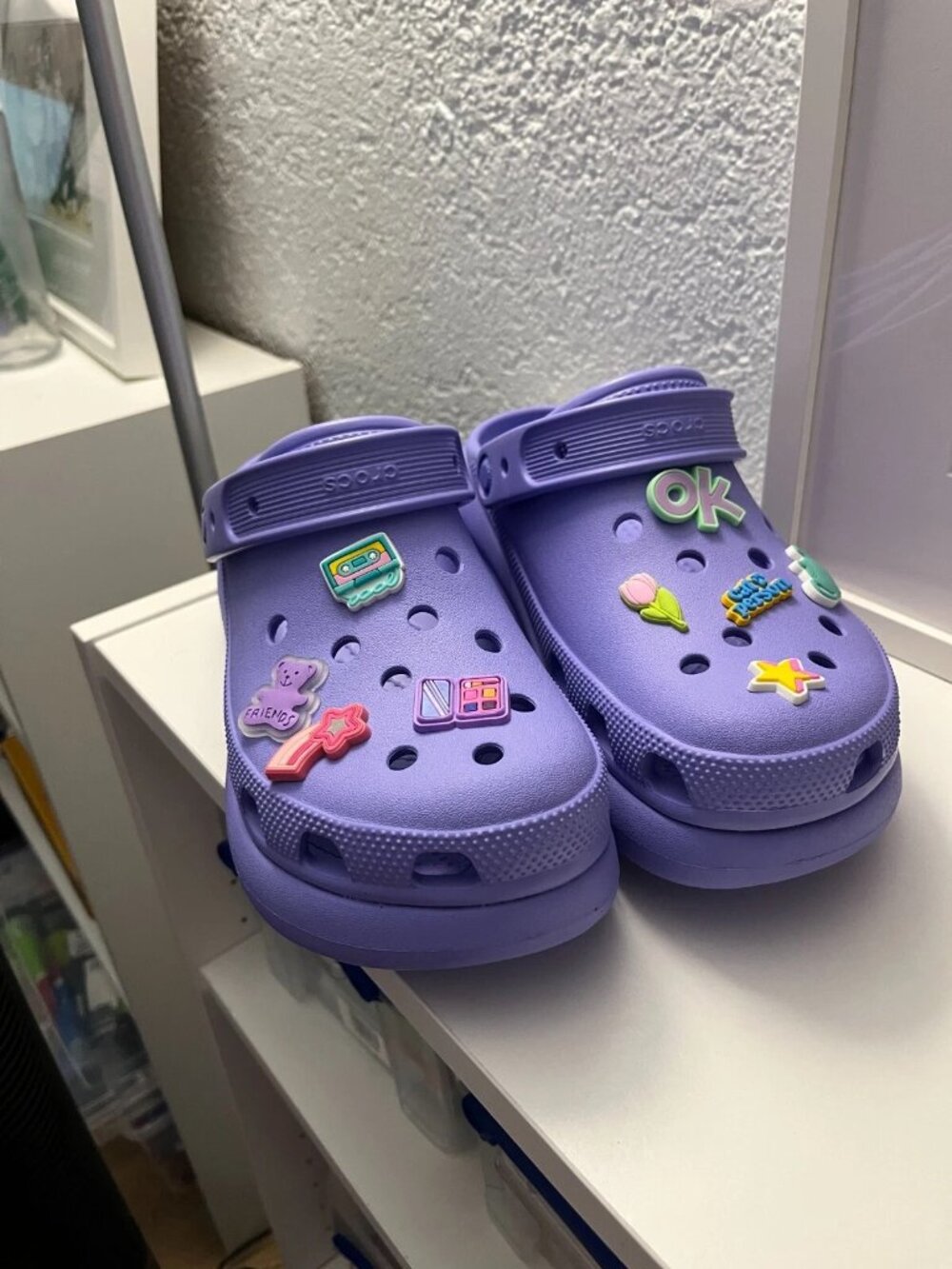 CROCS CLASSIC CRUSH CLOG CRS207521-5PY DIGITAL VIOLET US Women's Size 9 - Picture 2 of 4
